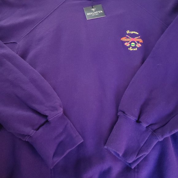 NEW NEVER WORN REGATTA SPORTS COLORFUL 100% COTTON SWEATSHIRT, SIZE M - Picture 1 of 4
